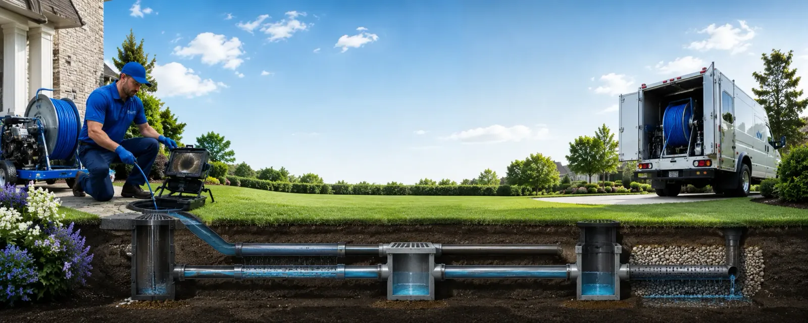 Outdoor drain cleaning information for Linch, WY
